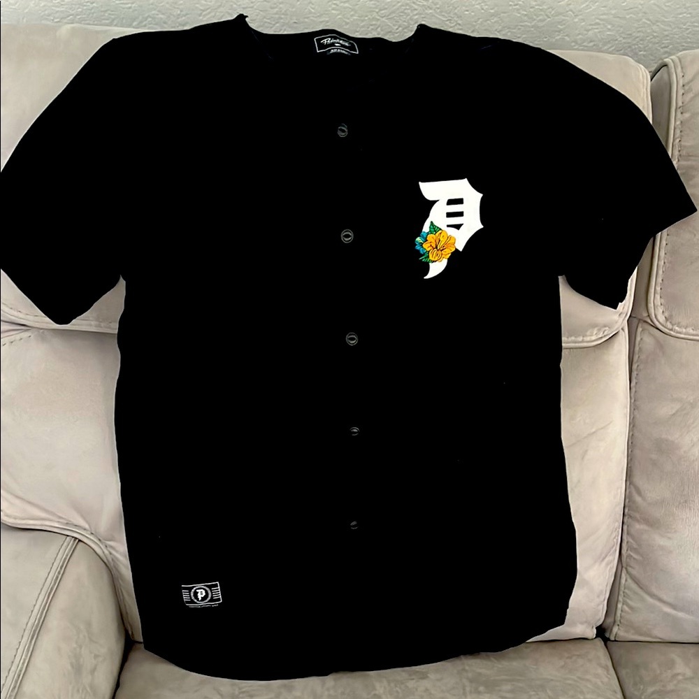 Primitive Black Jersey with White and Yellow Accents